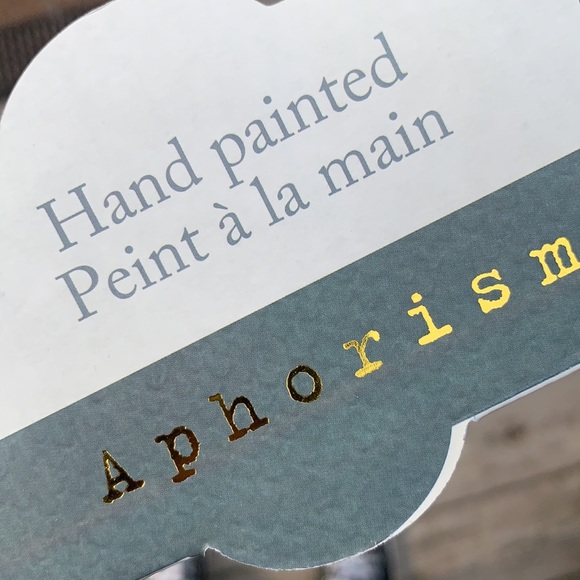 Aphorism Dining 2 Handpainted Stemless Wine Glasses Poshmark